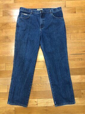 Schaefer Ranch Hand 100% Cotton Straight Leg Blue Jeans Size 40 x 31.5 Workwear